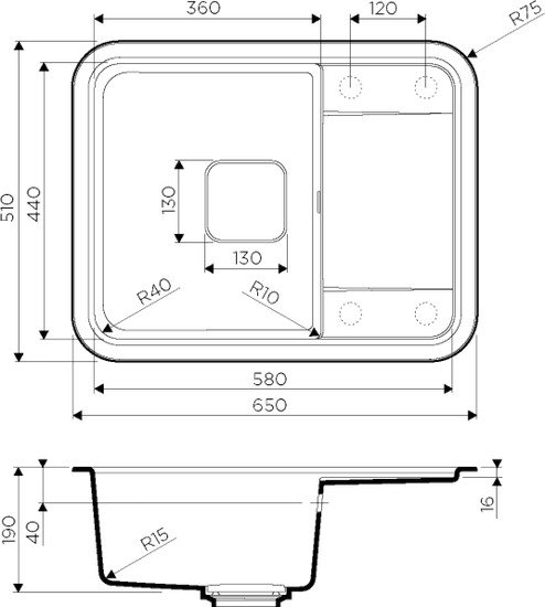 Кухонная мойка Omoikiri Tasogare 65-PA (пастила) - фото2