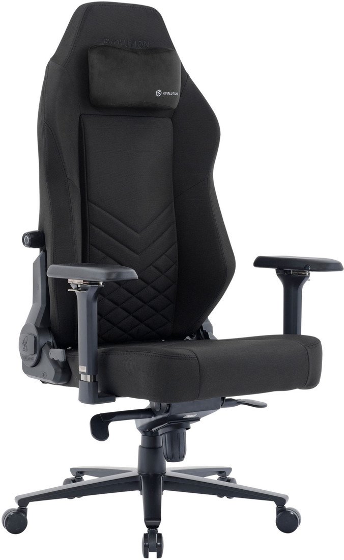 Игровое (геймерское) кресло Evolution TITAN Fabric (черный) - фото