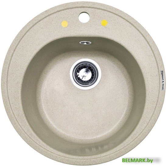 Кухонная мойка Zigmund & Shtain Kreis 505 (речной песок) - фото