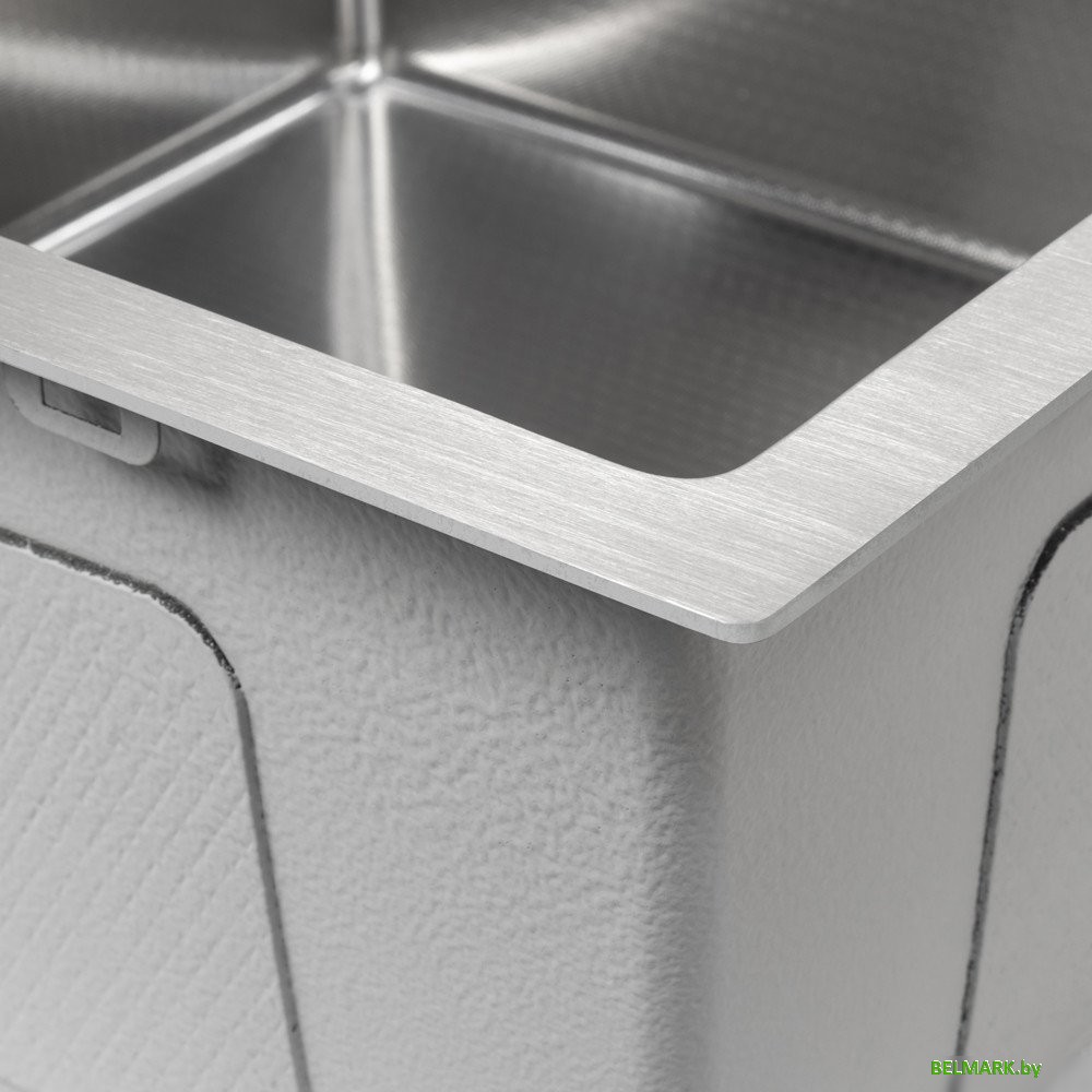 Кухонная мойка ARFEKA ECO AR 450*450 SATIN DECOR MILLET GRAINS - фото2