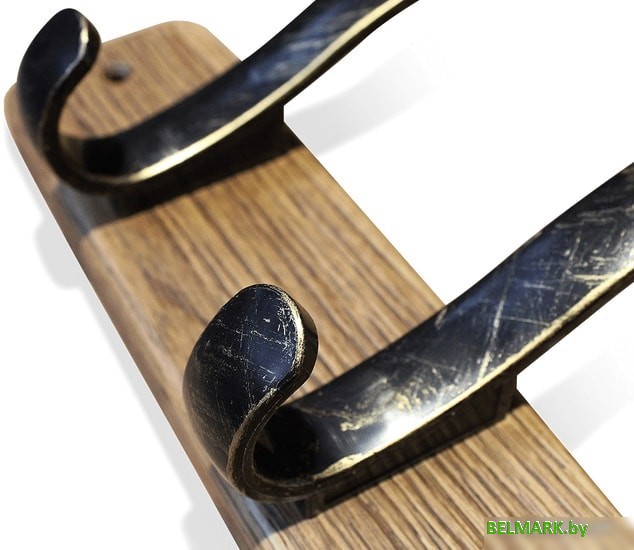 Набор крючков для одежды Sheffilton SHT-WH20 981556 (браш. коричневый/черный золотая патина) - фото2