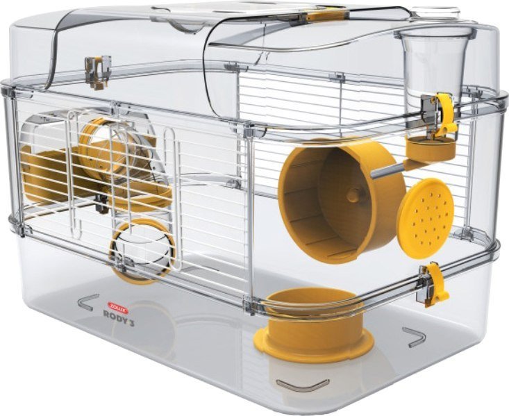 Клетка Zolux Rody 3 Solo 206016 (ярко-желтый) - фото