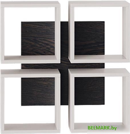 Полка Трия Тип 8 (венге цаво/дуб белфорт) - фото