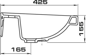 Умывальник Santeri Pro 56x42 [1.3115.5.S00.10B.0] - фото2