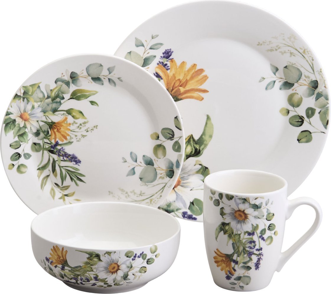 Набор обеденных тарелок Lefard Ромашковое поле 358-2226 - фото