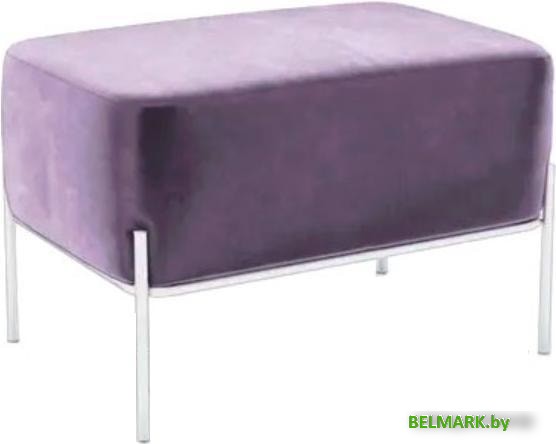 Банкетка Hype Mebel Баг (белый/фиолетовый) - фото