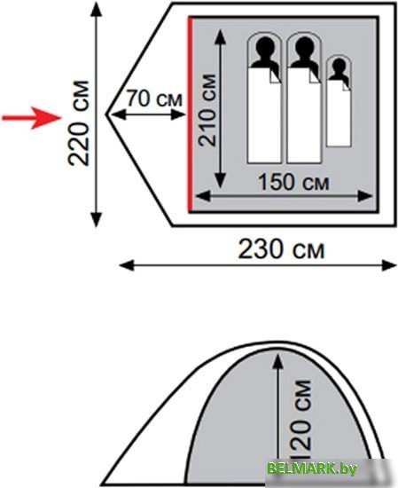 Палатка Totem Tepee 2 V2 - фото2