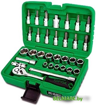 Набор торцевых головок и бит Toptul GCAI4503 45 предметов - фото