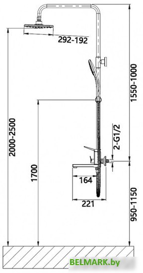 Душевая система Vieir V423562-F - фото2