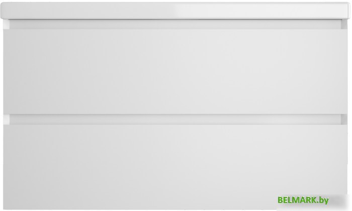 Style Line Тумба под умывальник Манхэттен 100 2 ящика (подвесная, белый) - фото
