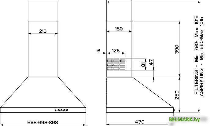 Кухонная вытяжка Faber Strip Smart PB X A60 - фото2