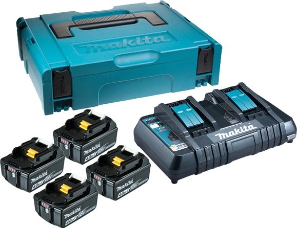 Аккумулятор с зарядным устройством Makita BL1860B + DC18RD (18В/6.0 а*ч + 18В) - фото
