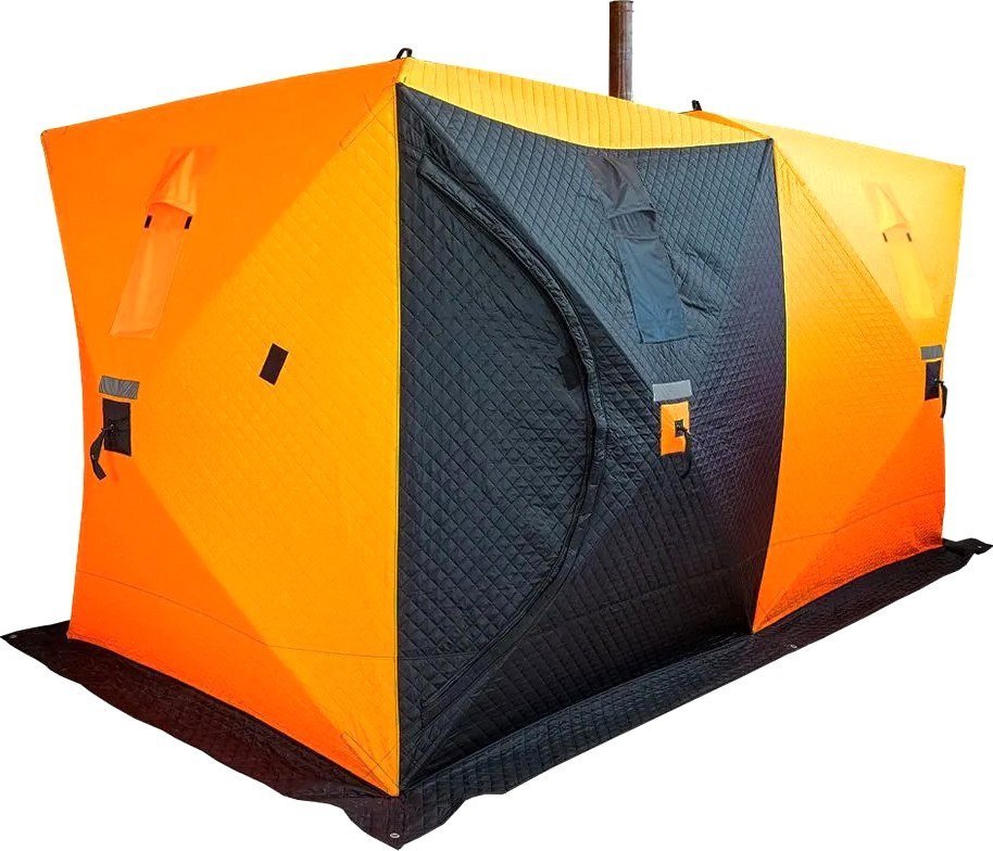 Палатка для зимней рыбалки Ex-Pro Winter 2 7EXW2BO (черный/оранжевый) - фото2