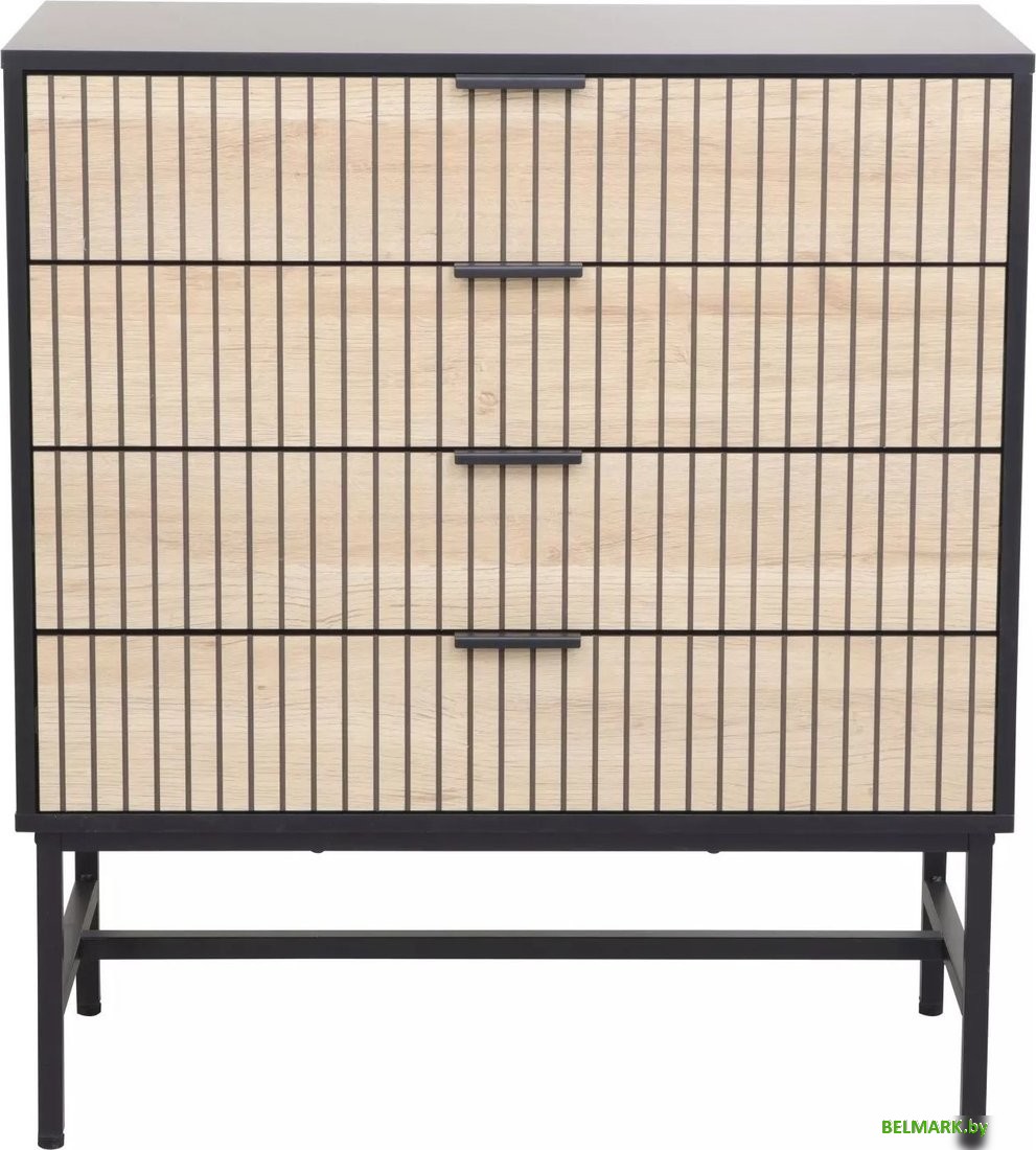 Комод Signal MAGO K2 (дуб/черный мат) - фото2