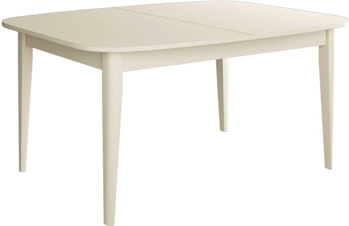 Кухонный стол Васанти плюс Партнер ПС-28 110-150x70 М (бежевый матовый/бежевый) - фото