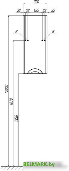 Акватон Шкаф-полупенал Сильва (дуб макиато, левый) - фото2