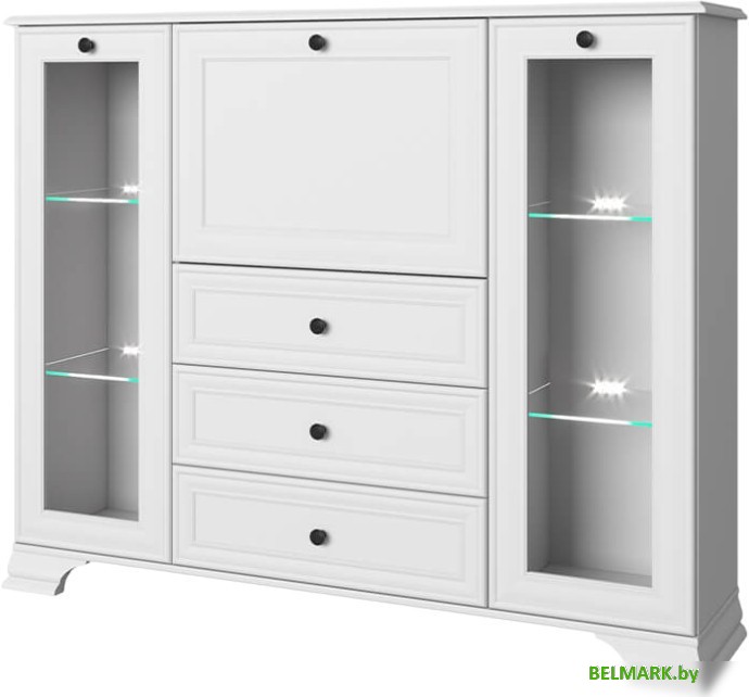 Тумба Anrex Tiffany 2V1D3S (белый) - фото