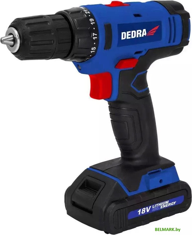 Дрель-шуруповерт Dedra DED7880 (с 1-им АКБ 1.5 Ач, кейс) - фото