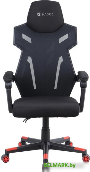 Офисное кресло Oklick 111G (черный/красный) - фото