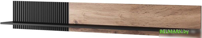 Полка Halmar Random P-2 (дуб вотан/черный) - фото
