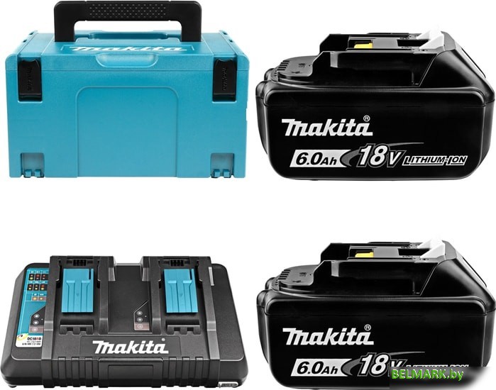 Аккумулятор с зарядным устройством Makita BL1860B + DC18RD 198080-9 (40В/6 Ah + 7.2-18В) - фото