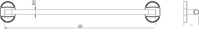 Держатель для полотенца Ledeme L1901-1 - фото2