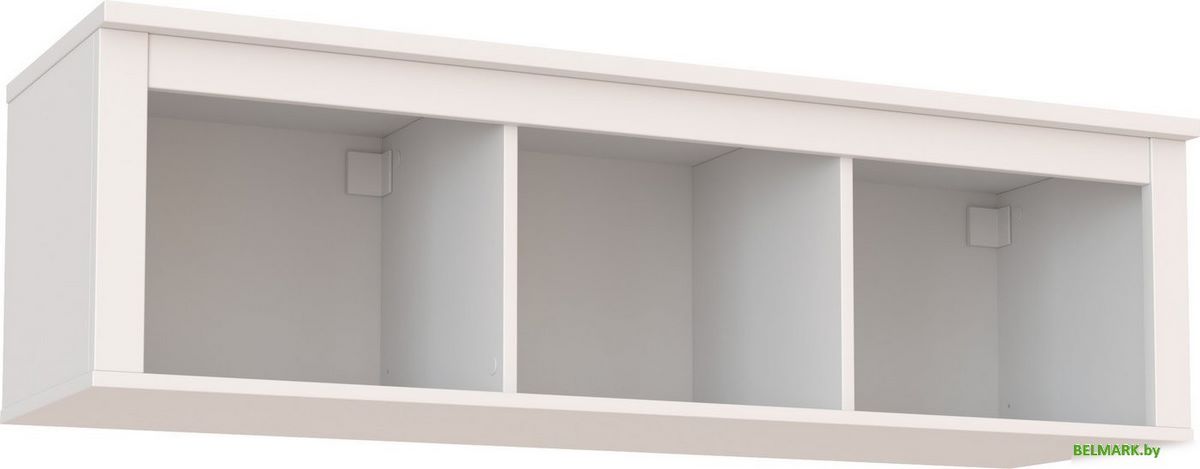 Полка Mio Tesoro Сага навесная 3 секции (белый) - фото