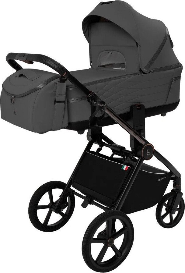 Универсальная коляска Sweet Baby SBL Elegante Therma (2 в 1, темно-серый) - фото