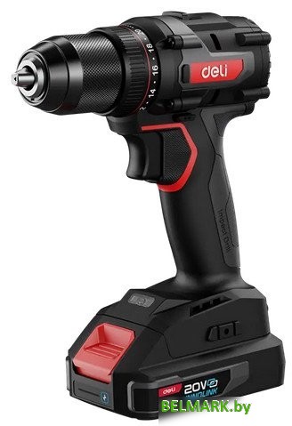 Дрель-шуруповерт Deli EDE-DZ20-2D2 (с 2-мя АКБ) - фото