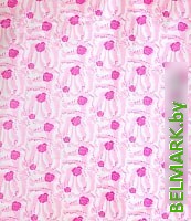 Шторка-занавеска для ванны Savol S-01718G (розовые розы) - фото