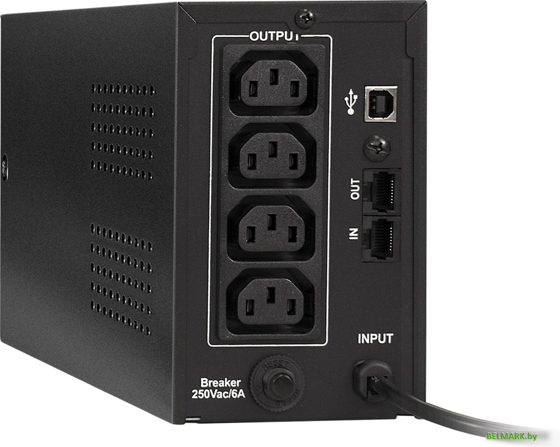 Источник бесперебойного питания ExeGate SpecialPro UNB-650.LED.AVR.C13.RJ.USB - фото2