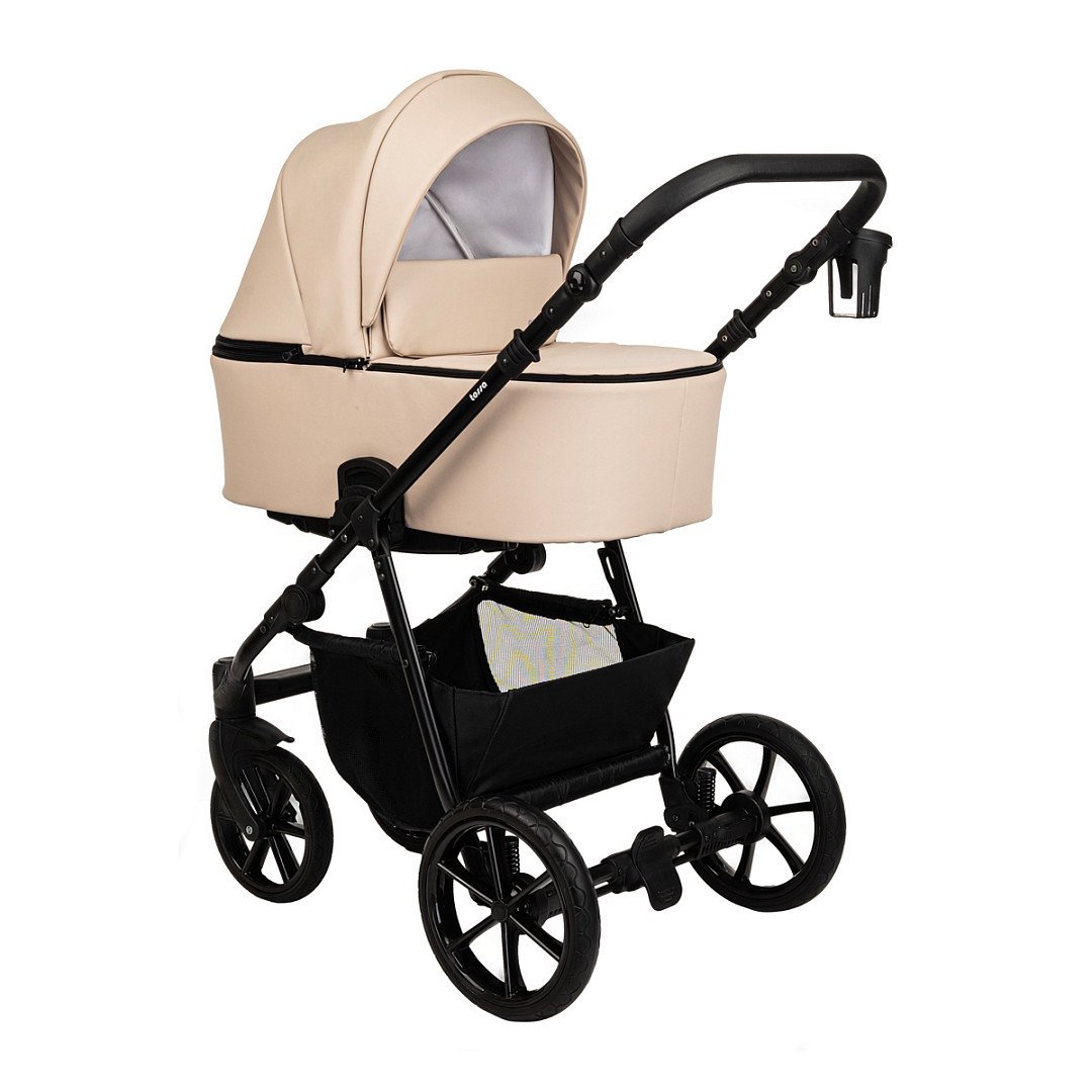 Универсальная коляска Pituso Tossa 2 в 1 (кожа, latte) - фото2