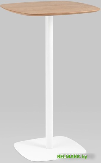 Барный стол Stool Group Form 60x60 T-005H (светлое дерево/белый) - фото