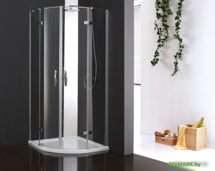 Душевой уголок Cezares Bergamo-W-R-2-100-Arco-C-Cr-IV - фото