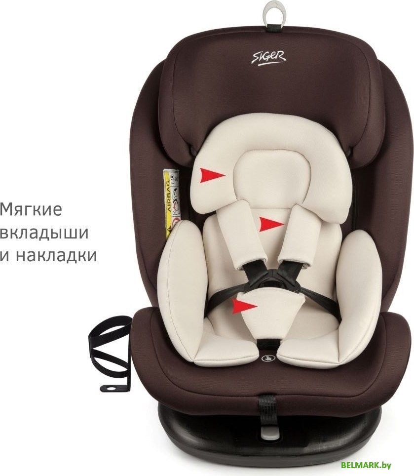 Детское автокресло Siger Престиж Isofix Lux KRES3946 (шоколад) - фото2