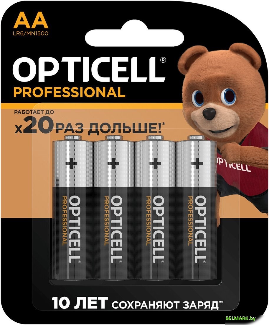 Батарейка Opticell Professional AA (4 шт) - фото