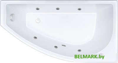 Ванна Triton Бэлла 140x77 L Экстра Базовая Flat (с гидромассажем) - фото