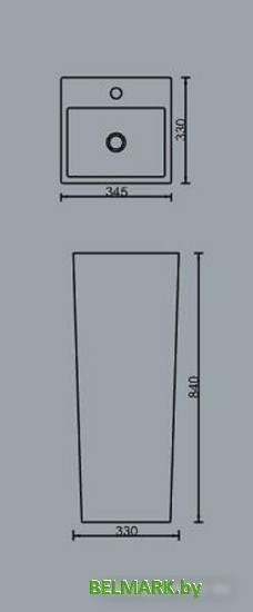 Умывальник SantiLine SL-4010 - фото2