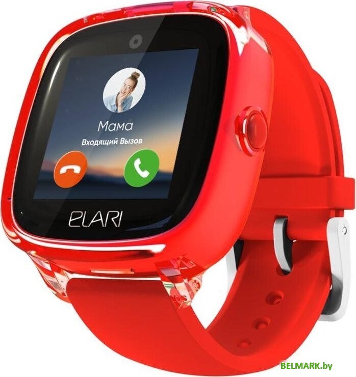 Детские умные часы Elari KidPhone Fresh 4G (красный) - фото2