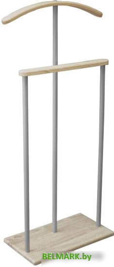 Стойка для одежды Мебелик Костюмная Дэви 1 (металлик/дуб сонома) - фото