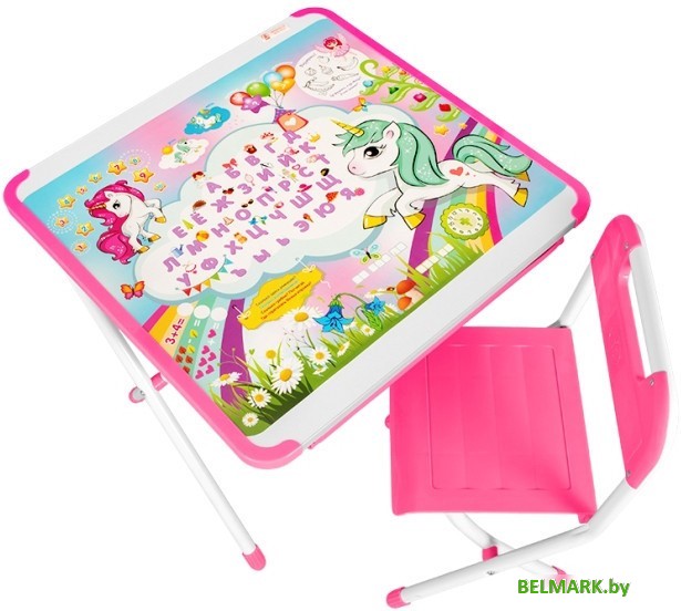 Складной стол Дэми Единорог (розовый) - фото2