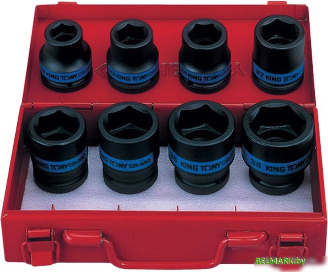 Набор головок слесарных King Tony 6408MP10 - фото