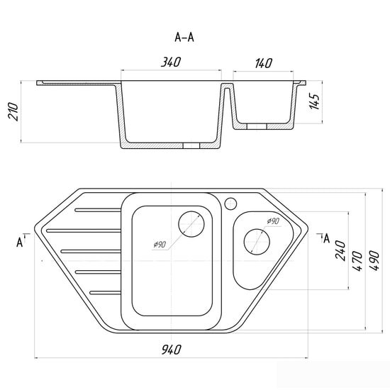 Кухонная мойка Gerhans E10 (терракот) - фото2