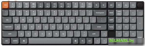 Keychron K17 Max White LED K17M-A3 (Gateron Low Profile Brown 2.0, нет кириллицы) - фото