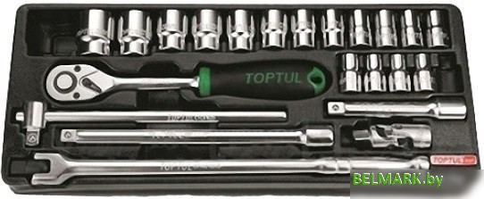 Набор торцевых головок Toptul GCAT2402 24 предмета - фото