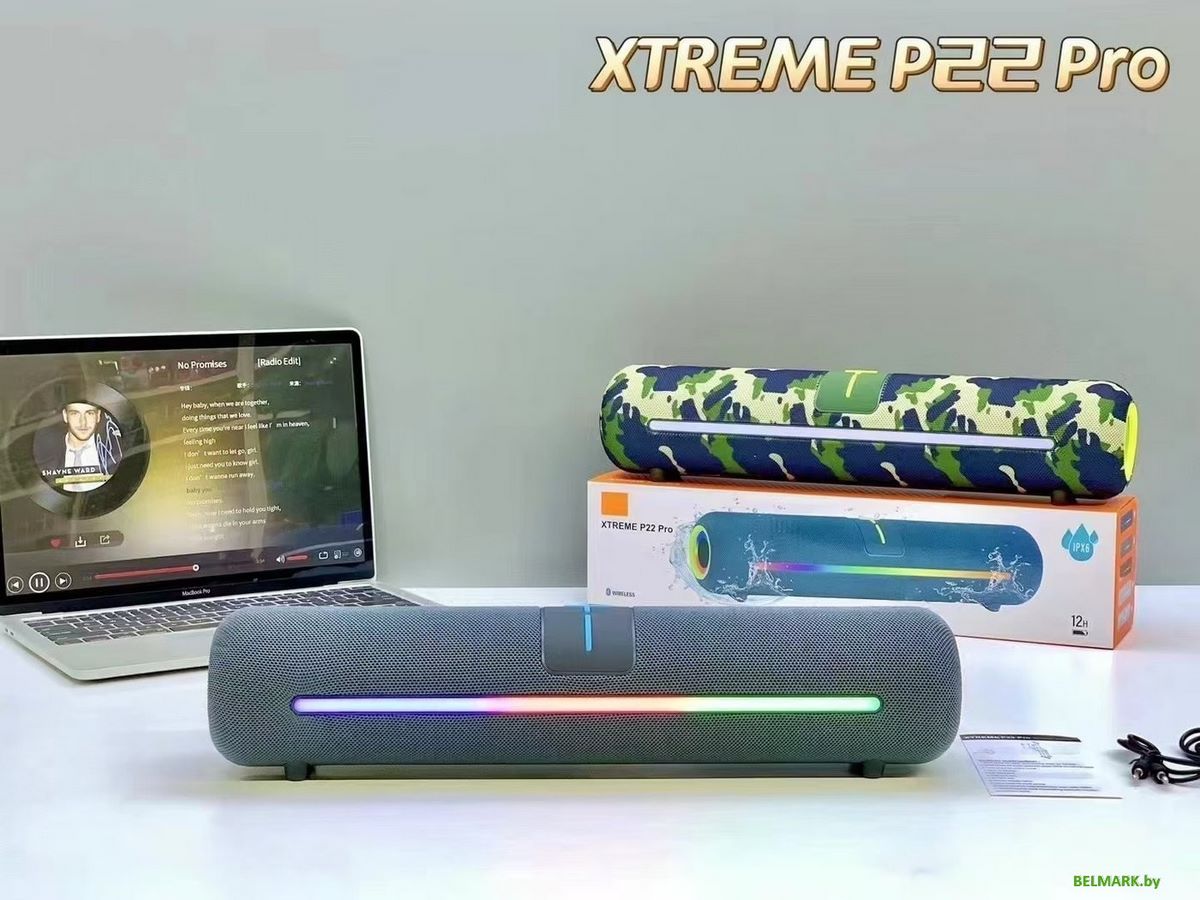 Беспроводная колонка Bseng P22 Pro (серый) - фото2
