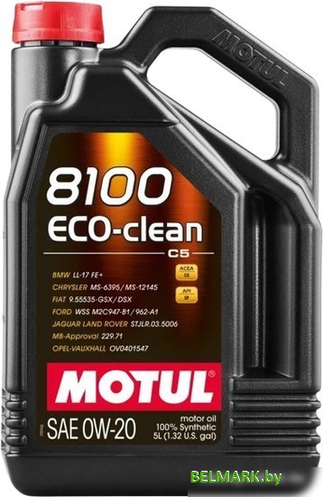 Моторное масло Motul 8100 Eco-clean 0W-20 5л - фото