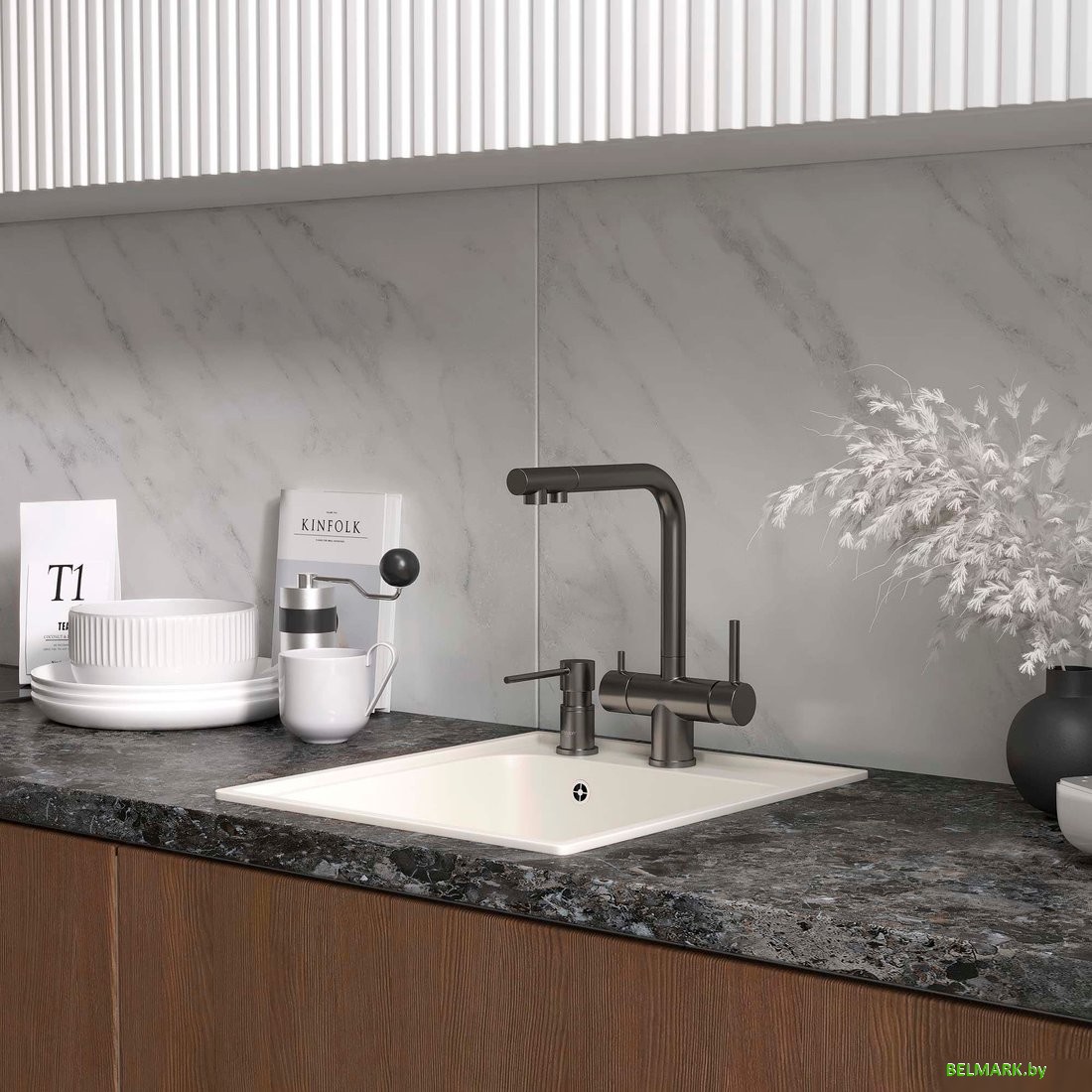 Кухонная мойка Reflexion Quadra RF0243WH - фото2