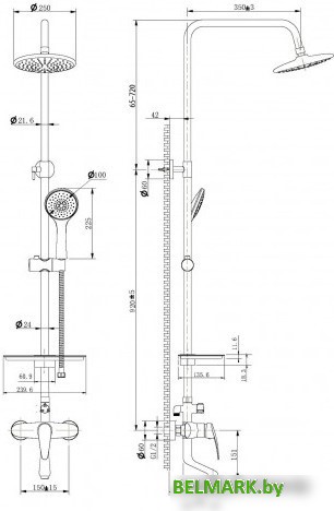 Душевая система Lemark LM0462C - фото2