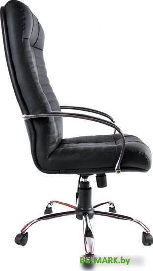 Офисное кресло Деловая обстановка Атлант Хром СХН кожа (черный) - фото2